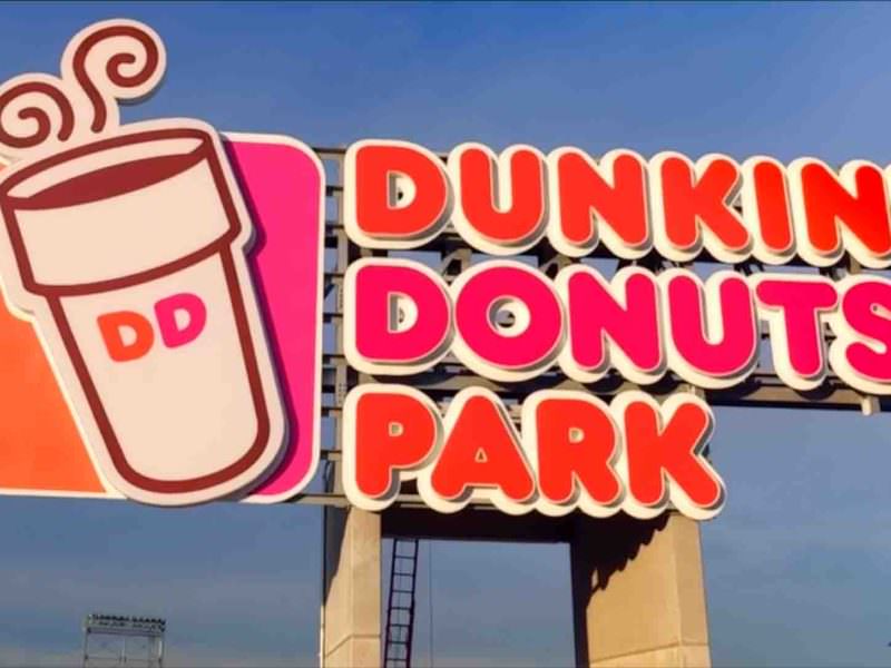 Dunkin Donuts Park Pylon Signage